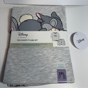 NWT. Primark Tee & Short Pajama Set size 2XL. featuring Thumper